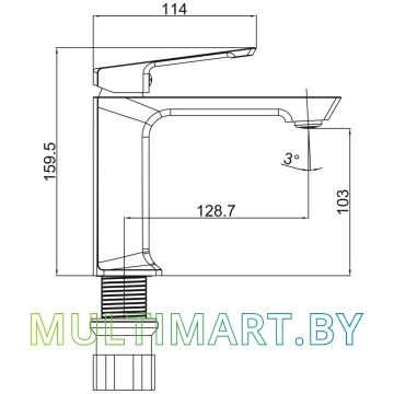 Смеситель Maxonor Pure Life PL1090-9 картинка 4